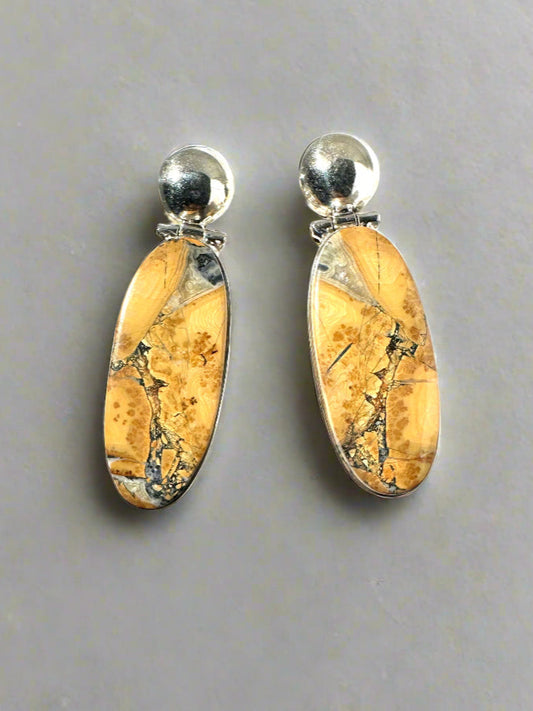 Dessert Jasper with Silver Stud
