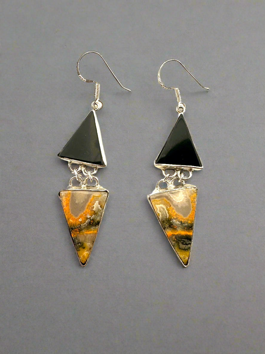 Black Onyx with BumbleBee Jasper
