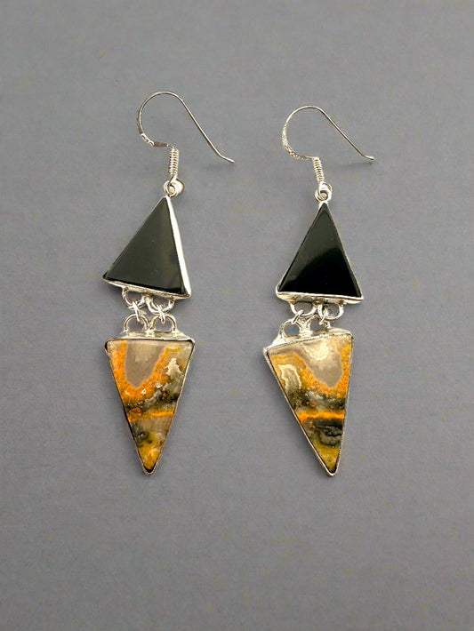 Black Onyx with BumbleBee Jasper