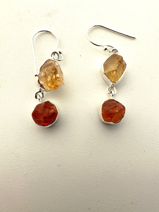 Citrine with Carnelian