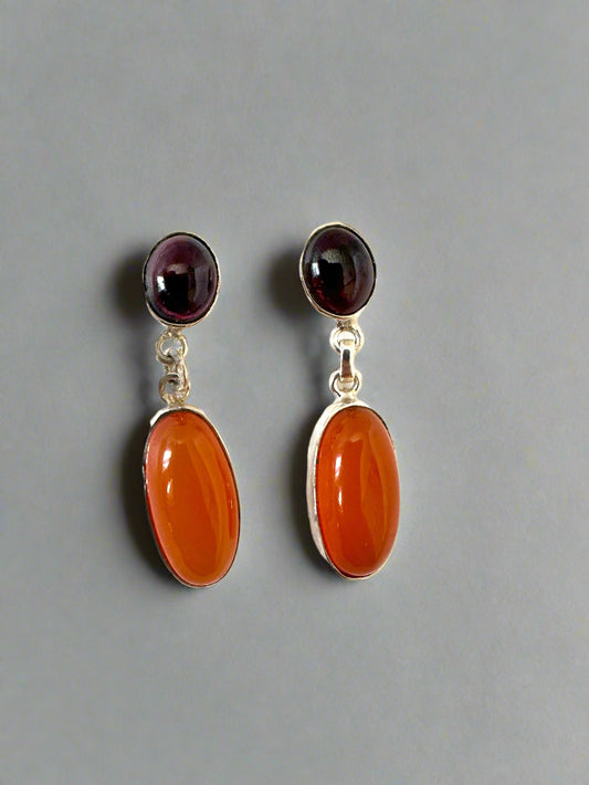 Garnet with Carnelian