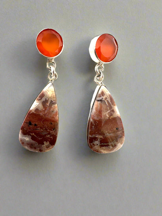 Crazy Lace Agate with Carnelian