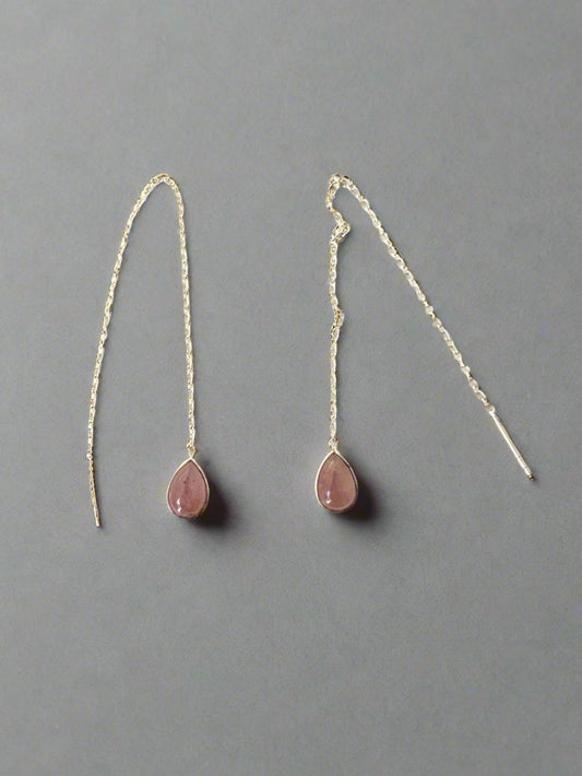 Rose Quartz Threaders