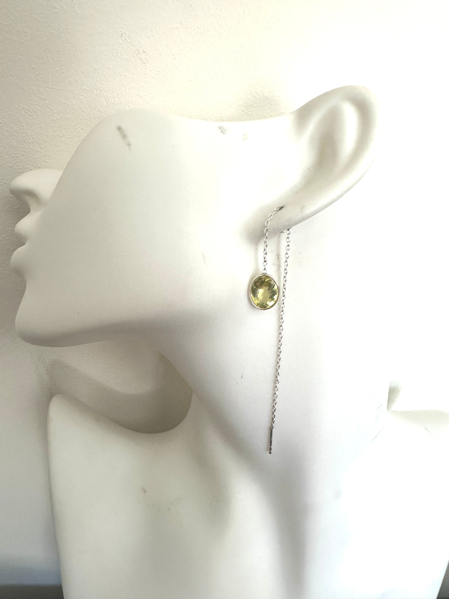 Citrine Oval Threaders
