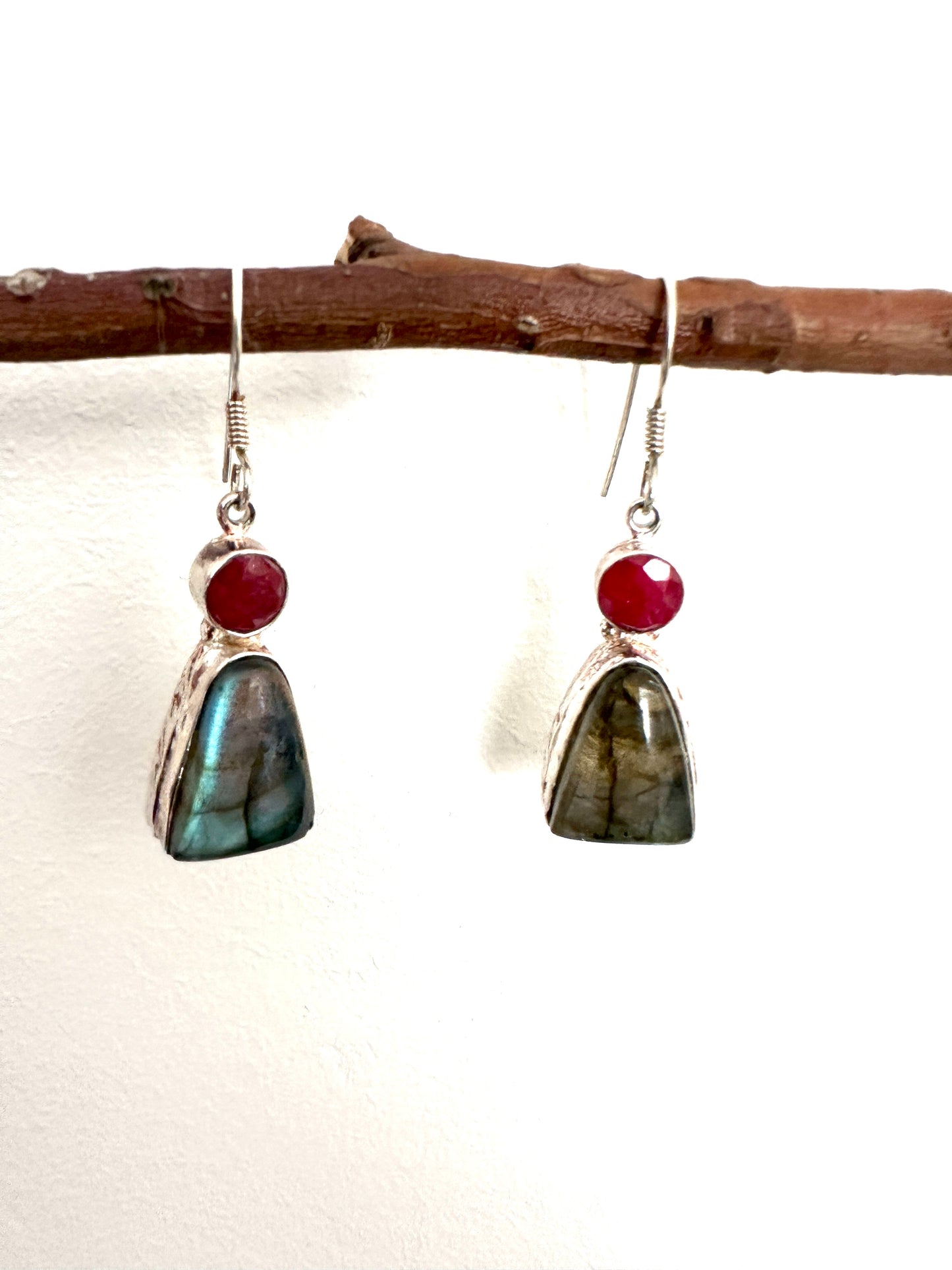 Labradorite with Ruby