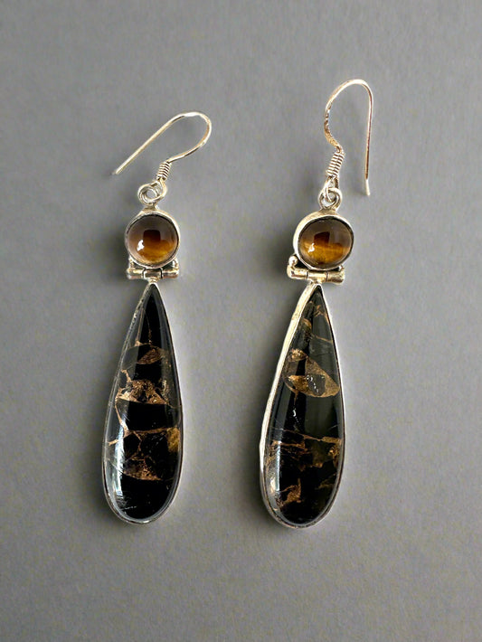 Black Copper Turquoise with Tiger Eye