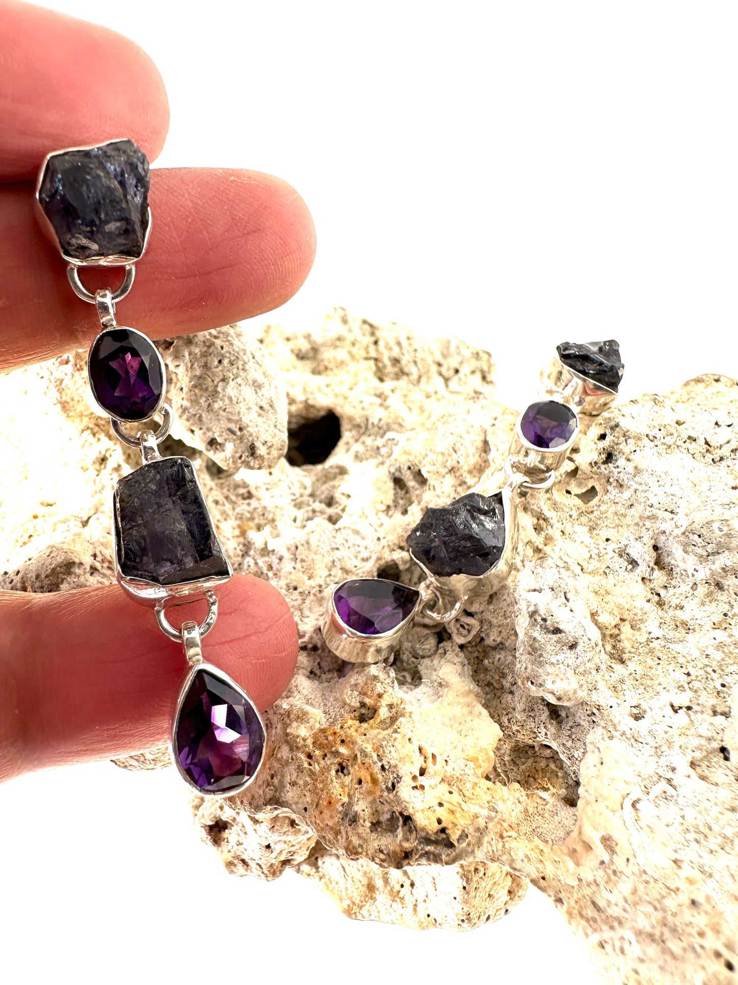 Raw and Polished Amethyst
