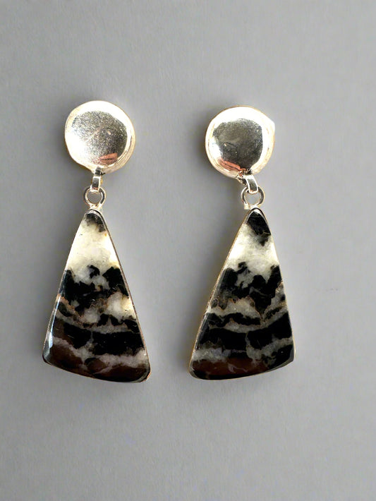 Snowflake Obsidian with SIlver
