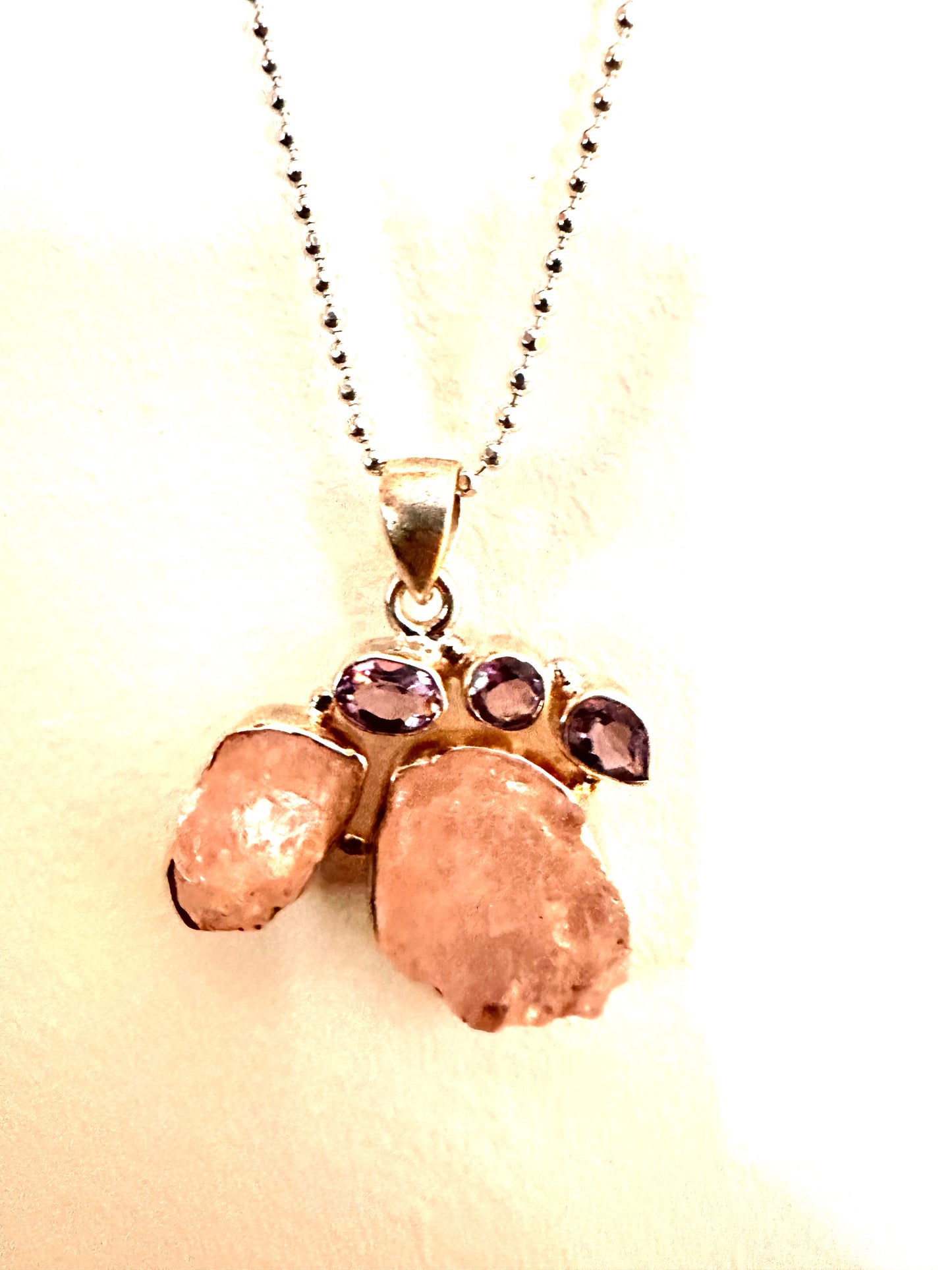 Rose Quartz with Amethyst