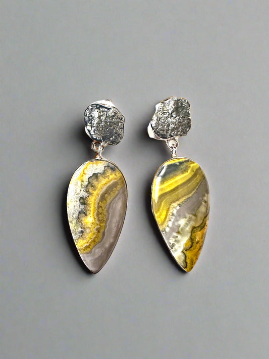 Bumble Bee Jasper with Pyrite
